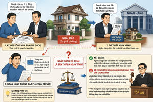 Nhà đất bị đem thế chấp sau giao dịch giả cách, ngân hàng có phải bên thứ ba ngay tình?