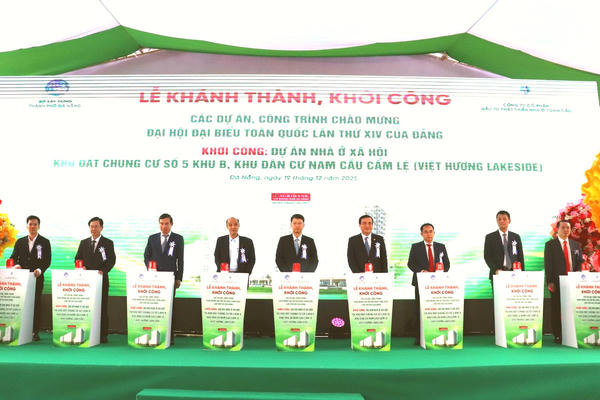 Đà Nẵng khởi công 2 dự án nhà ở xã hội với tổng vốn đầu tư hơn 2.700 tỷ đồng
