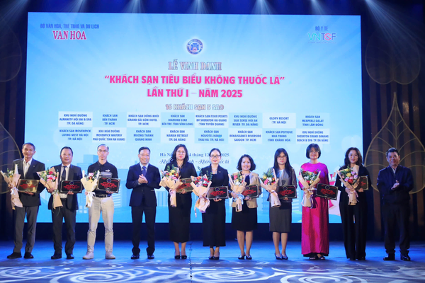 Tôn vinh khách sạn không khói thuốc mở ra bước tiến mới cho du lịch Việt