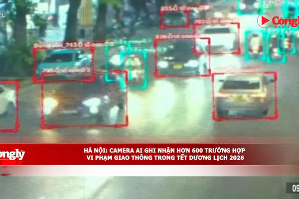 Hà Nội: Camera Al ghi nhận hơn 600 trường hợp vi phạm giao thông trong Tết Dương lịch 2026