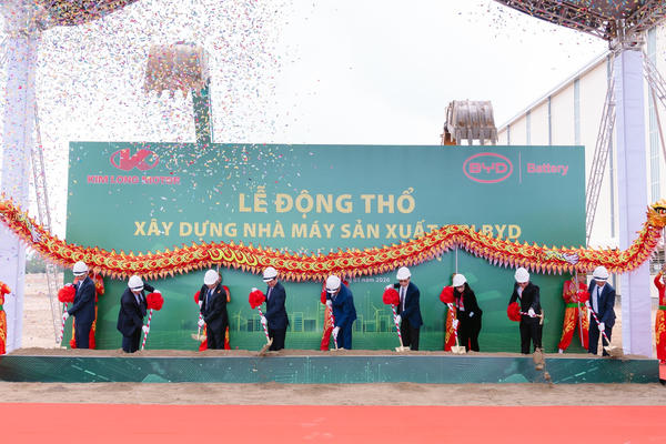 Huế: Động thổ xây dựng nhà máy sản xuất pin ô tô điện trị giá 130 triệu USD