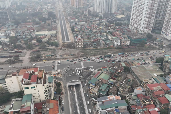 Hầm chui Kim Đồng – Giải Phóng gấp rút hoàn thiện sắp thông xe