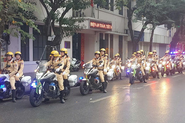 CSGT Hà Nội bảo đảm giao thông thông suốt phục vụ ngày bầu cử