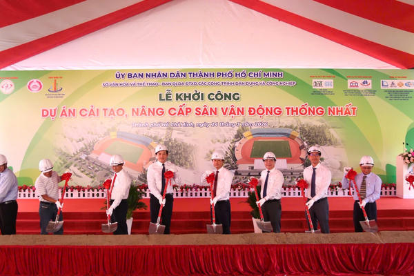 Gần 320 tỷ đồng cải tạo, nâng cấp sân vận động Thống Nhất