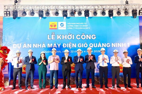 Quảng Ninh: Khởi công nhà máy điện gió đầu tiên tại miền Bắc với tổng vốn 7.300 tỷ đồng