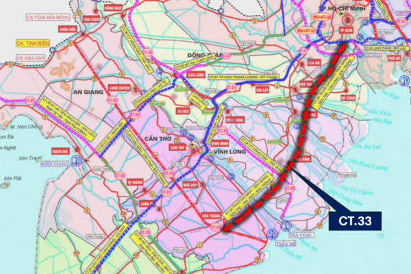 Dự kiến cao tốc ven biển nối TP. HCM - Cần Thơ sẽ triển khai giai đoạn I vào cuối năm 2026