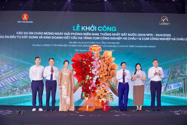 Thái Nguyên: Đồng loạt khởi công 10 dự án, tổng vốn đầu tư trên 8.200 tỷ đồng