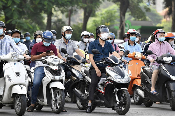Hà Nội công bố số lượng xe máy tại một số phường trong Vành đai 1