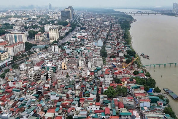 Hà Nội sẽ quy hoạch lại và di dời toàn bộ khu dân cư ngoài đê sông Hồng