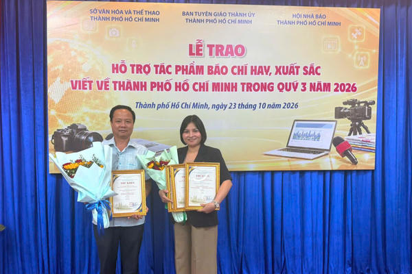 Báo Công lý có 4 tác phẩm xuất sắc viết về TP.HCM