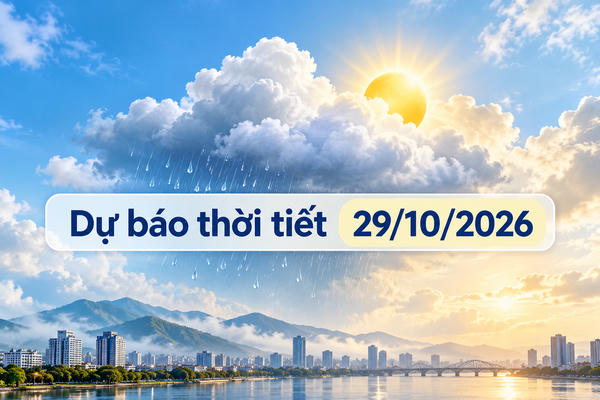 Thời tiết hôm nay 29/10: Huế, Đà Nẵng tiếp tục mưa lớn, Bắc bộ có mưa dông