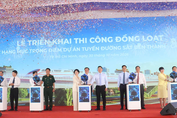TP.HCM triển khai đồng loạt các hạng mục trọng điểm tuyến đường sắt Bến Thành - Cần Giờ