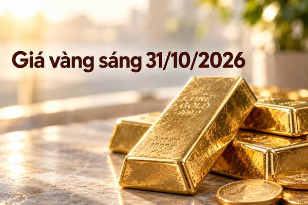 Giá vàng ngày cuối tháng 10: SJC bán ra 141,4 triệu đồng, giá vàng thế giới lao dốc