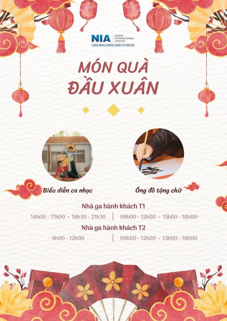 Nội Bài “lì xì” đầu Xuân cho hành khách đi máy bay