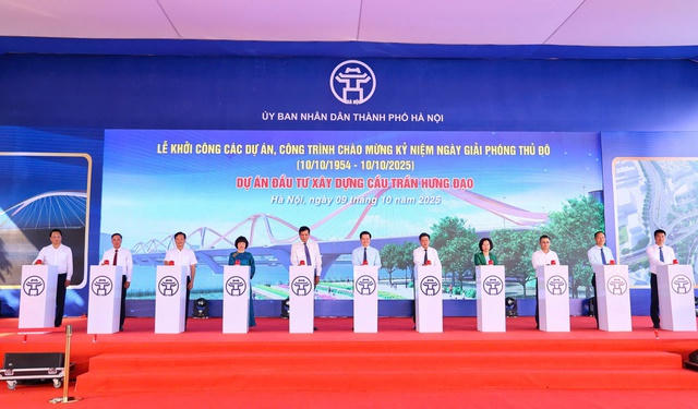 Hà Nội: Khởi công xây dựng cầu Trần Hưng Đạo- Ảnh 1.