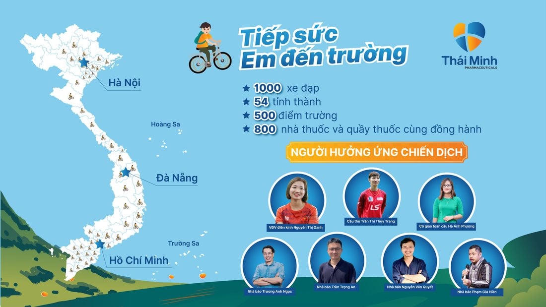 Dược phẩm Thái Minh và hành trình trao 1000 chiếc xe đạp cho các em học sinh nghèo vượt khó
