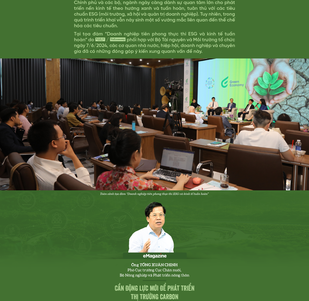 Kiên định mục tiêu phát triển xanh, tuần hoàn theo các tiêu chuẩn ESG