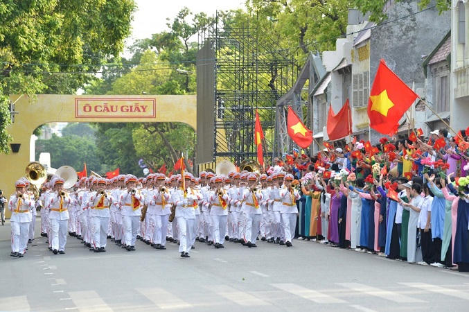 Chương trình “Ngày hội Văn hóa vì Hòa bình” là dịp tôn vinh truyền thống lịch sử của Hà Nội. (Ảnh: Lao động Thủ đô).