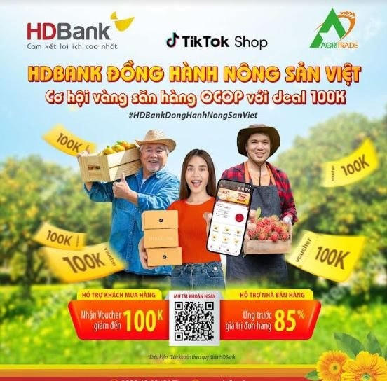 HDBank cùng Agritrade thúc đẩy tiêu thụ nông sản Việt trên nền tảng số
