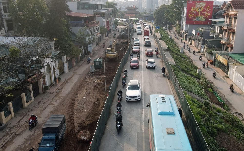 Hà Nội: Phương án phân luồng tổ chức giao thông trên tuyến đường Âu Cơ