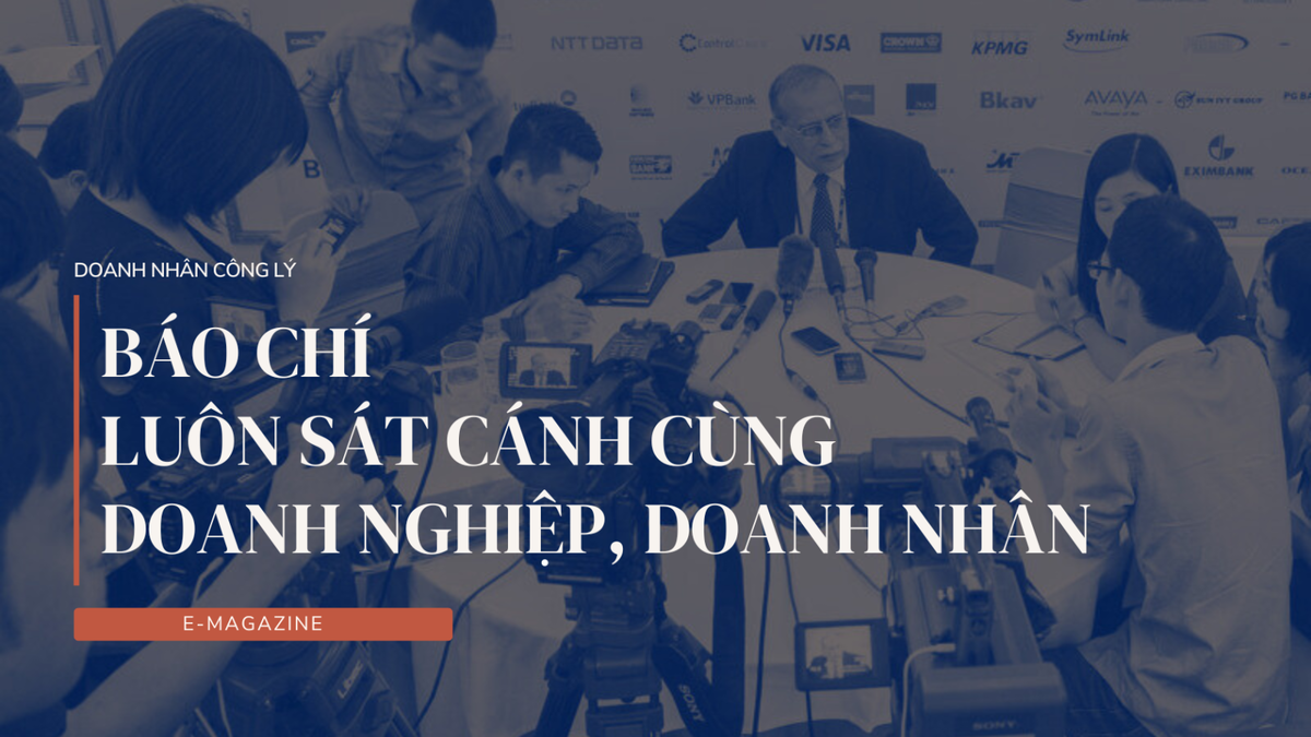 Báo chí luôn sát cánh cùng doanh nghiệp, doanh nhân