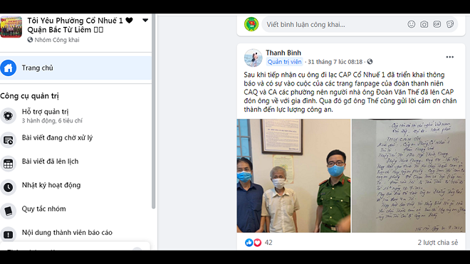 579 nhóm Facebook cộng đồng giúp người dân Hà Nội trong mùa giãn cách xã hội