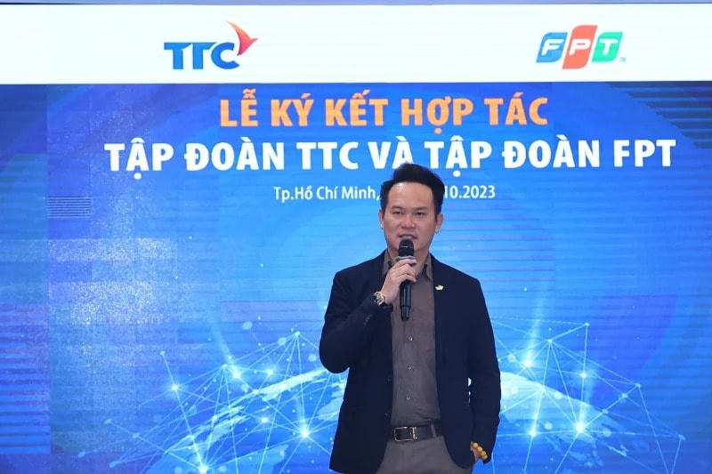 Lễ ký kết hợp tác giữa Tập đoàn TTC và Tập đoàn FPT