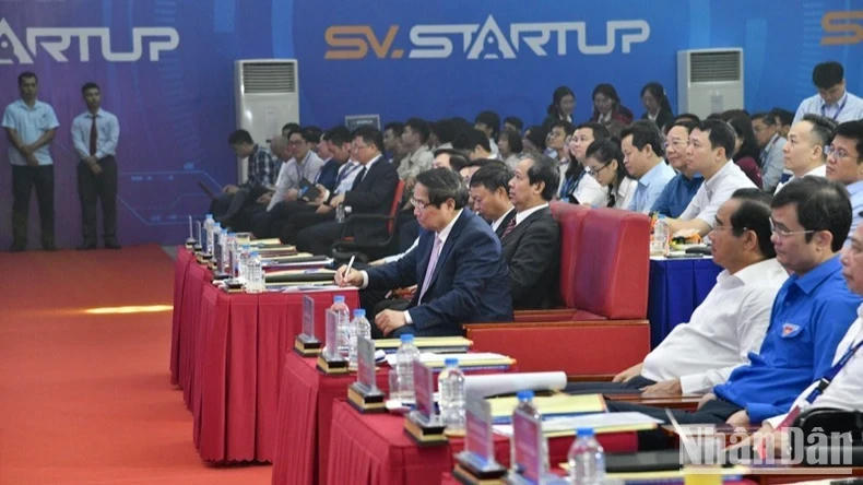 Thủ tướng Phạm Minh Chính dự khai mạc Ngày hội Khởi nghiệp Quốc gia của học sinh, sinh viên lần thứ 7 ảnh 7