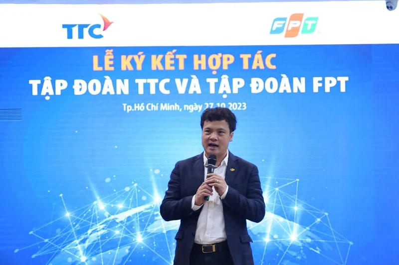 Lễ ký kết hợp tác giữa Tập đoàn TTC và Tập đoàn FPT