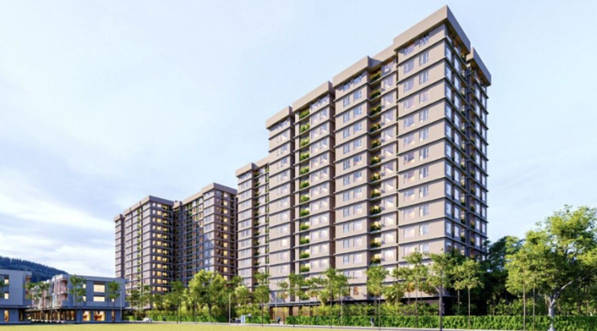 Phối cảnh dự án nhà ở xã hội tại trung tâm phường Đồng Hới.