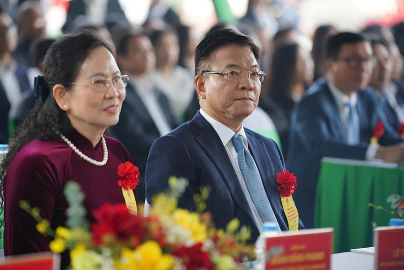 Phó Thủ tướng Lê Thành Long tham dự buổi lễ. 