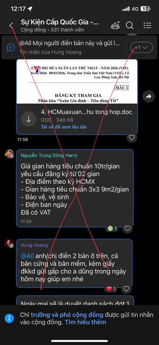 Cục Xúc tiến thương mại cảnh báo việc kêu gọi đóng tiền tham gia gian hàng Hội chợ Mùa Xuân 2026