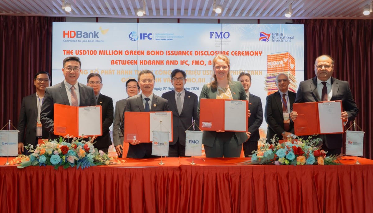 Ngân hàng TMCP Phát triển TP. Hồ Chí Minh (HDBank) hoàn tất phát hành 100 triệu USD trái phiếu xanh quốc tế năm 2025. Ảnh: HDBank