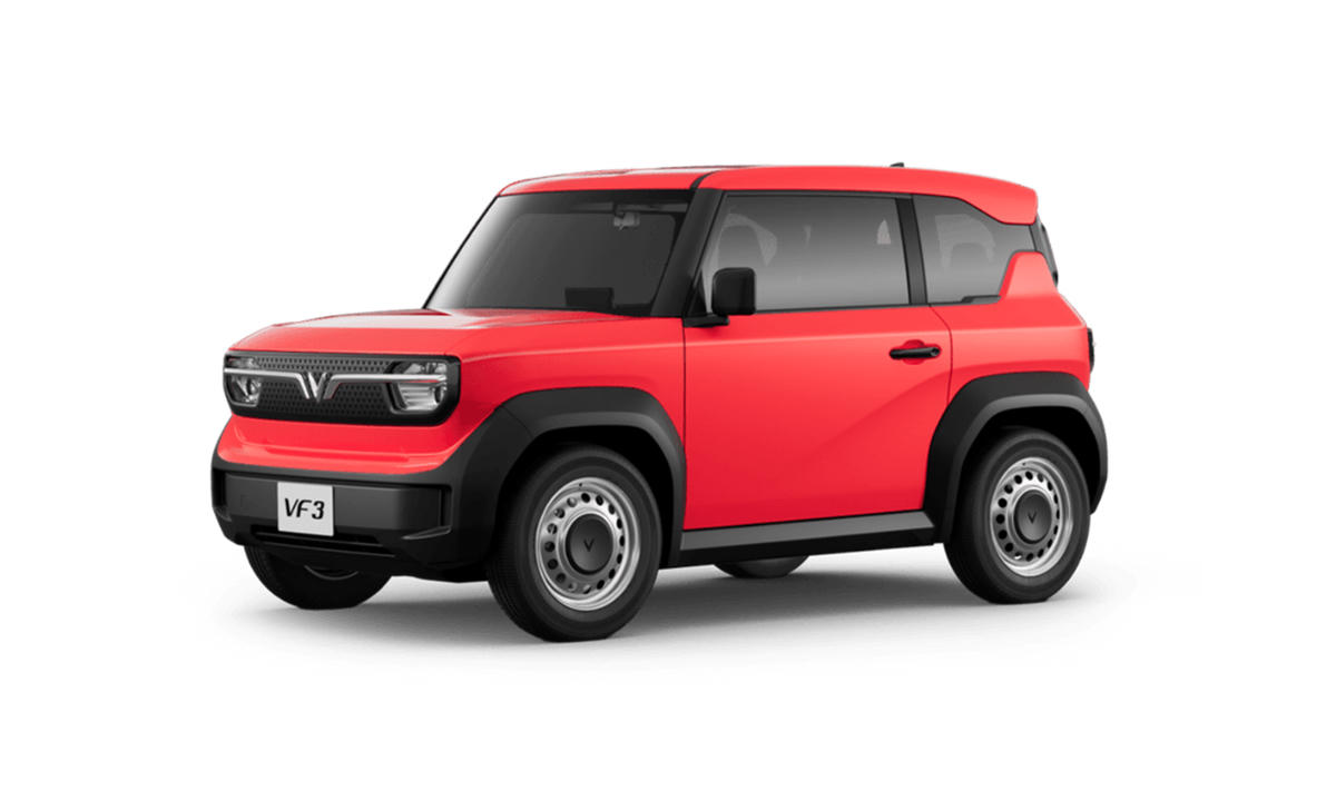 VinFast VF 3 gây ấn tượng nhờ thiết kế nhỏ gọn, tối ưu cho việc di chuyển trong các tuyến phố hẹp, khu dân cư đông đúc.