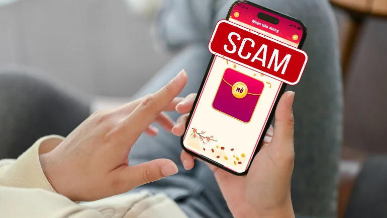 Cảnh giác đối với hình thức lừa đảo lì xì điện tử. (Ảnh minh họa)