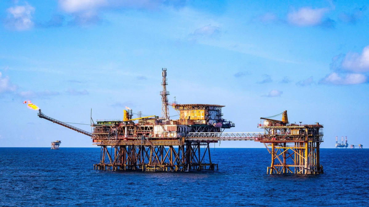 Giàn MSP-1, mỏ Bạch Hổ (Ảnh: Vương Thái).