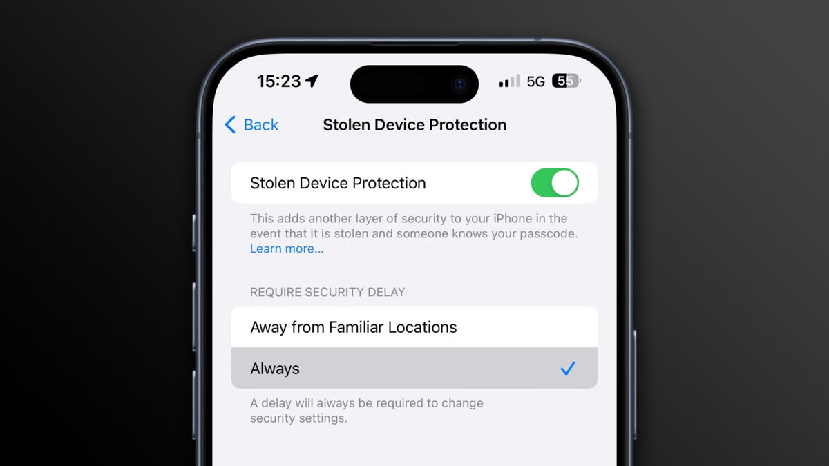 Tính năng Stolen Device Protection sẽ được Apple tự động bật từ iOS 26.4 để tăng cường bảo mật iPhone.