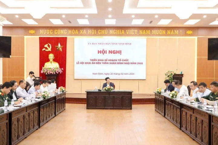 Họp công tác chuẩn bị tổ chức Lễ hội Khai ấn Đền Trần xuân Bính Ngọ năm 2026.