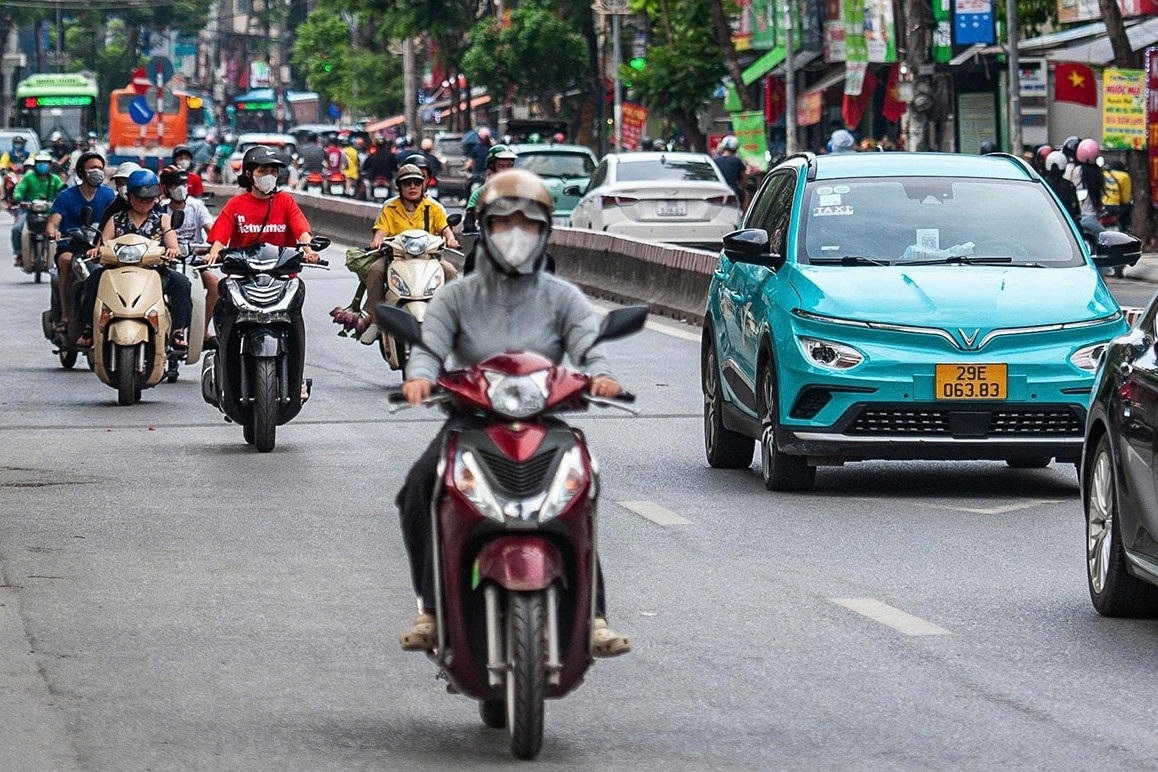 Hà Nội công bố lộ trình thay thế hoàn toàn taxi xăng bằng taxi điện vào năm 2030. Ảnh minh họa