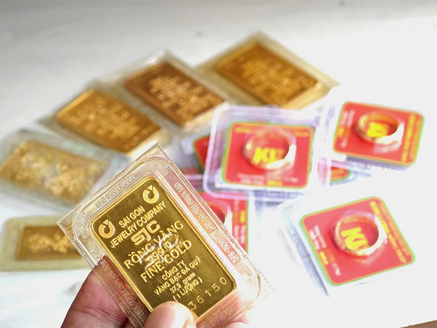 Giá vàng ngày 4/3: Thị trường trong nước và thế giới đồng loạt giảm sâu. Ảnh minh họa