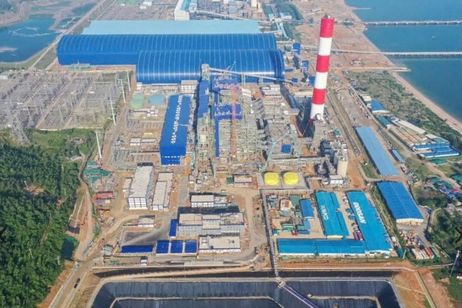 Toàn cảnh Nhà máy Nhiệt điện Vũng Áng II tại Khu kinh tế Vũng Áng, tỉnh Hà Tĩnh.