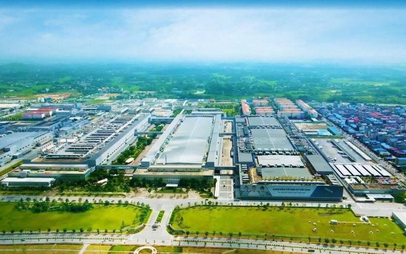 Khu công nghiệp của tỉnh Thái Nguyên. Ảnh minh họa