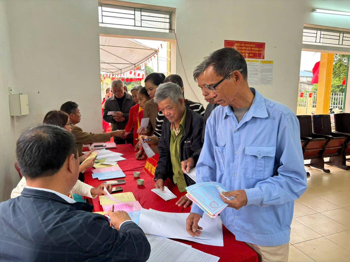 Thành công của ngày bầu cử tại xã Quang Hưng tiếp tục khẳng định niềm tin của nhân dân đối với Đảng, Nhà nước.