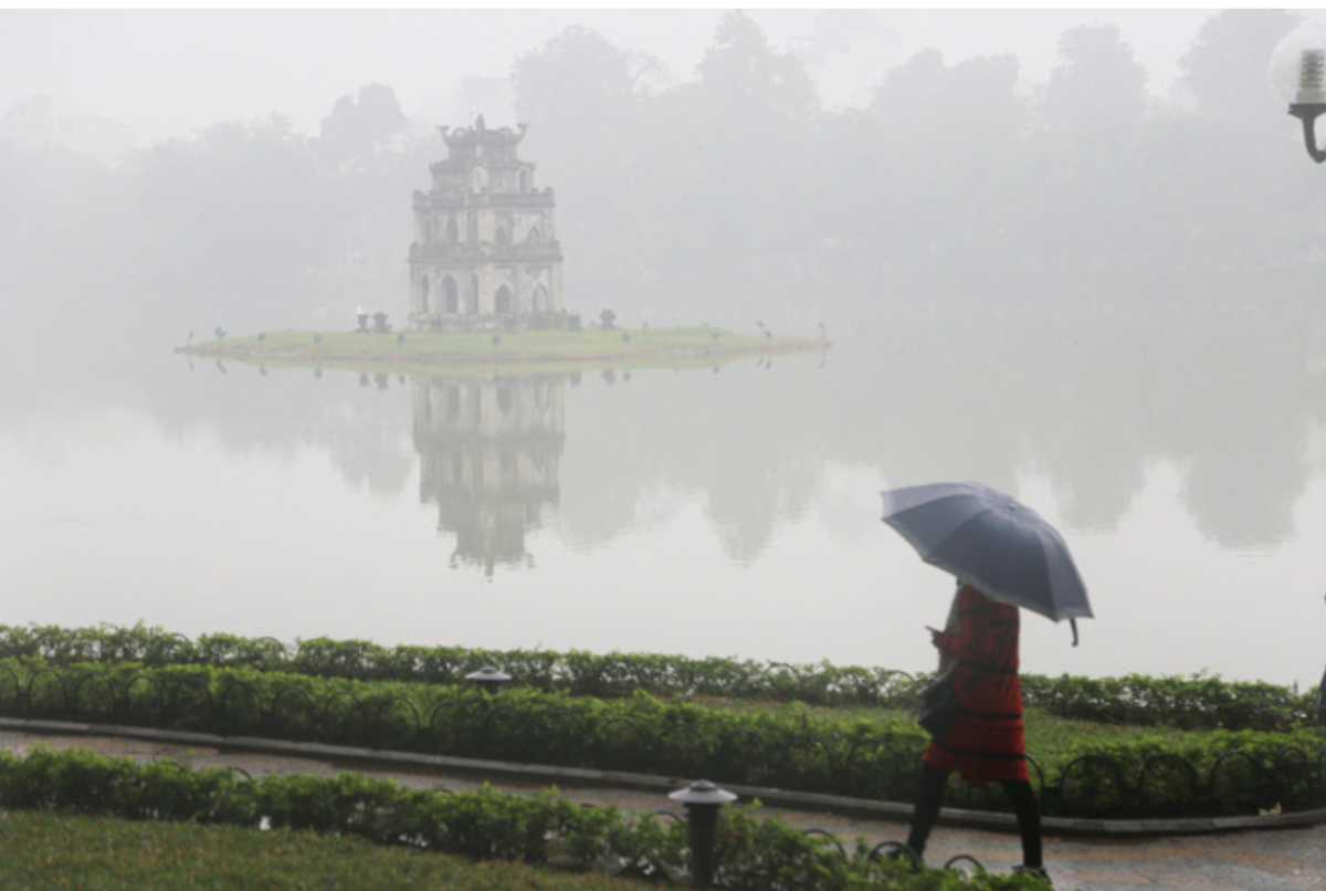 Miền Bắc có mưa nhỏ nhiều nơi. Ảnh minh họa