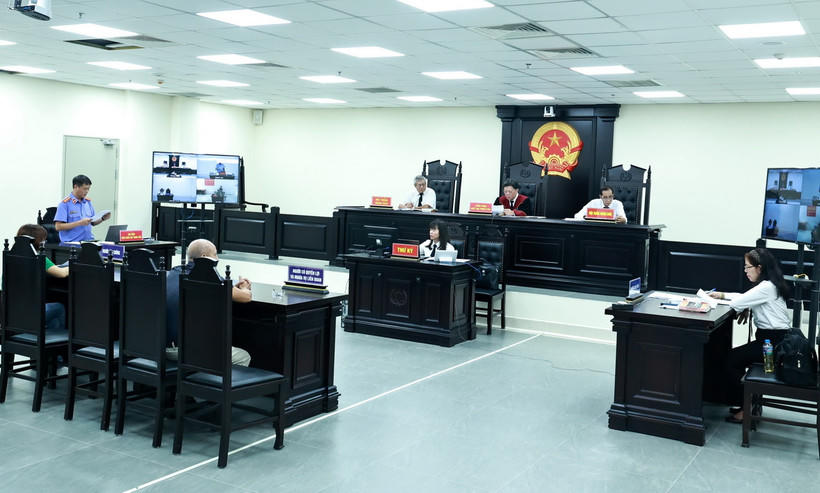 Một phiên tòa xét xử tại TAND TP. Hà Nội. Ảnh minh họa