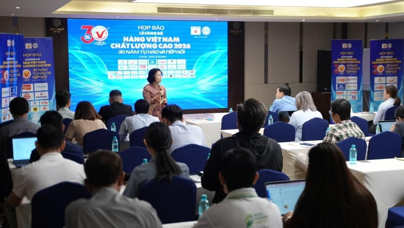 Hiệp hội Doanh nghiệp Hàng Việt Nam chất lượng cao công bố thông tin về Lễ công bố và trao chứng nhận Hàng Việt Nam chất lượng cao 2026.