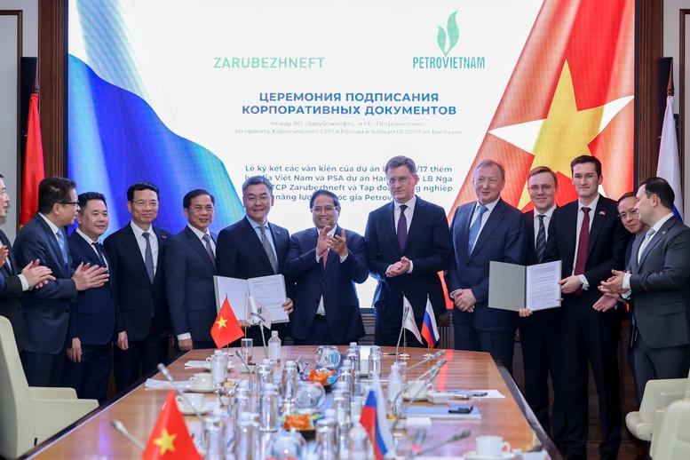 Thủ tướng Phạm Minh Chính làm việc với Công ty Zarubezhneft: Nga và Việt Nam tăng cường hợp tác dầu khí- Ảnh 4.