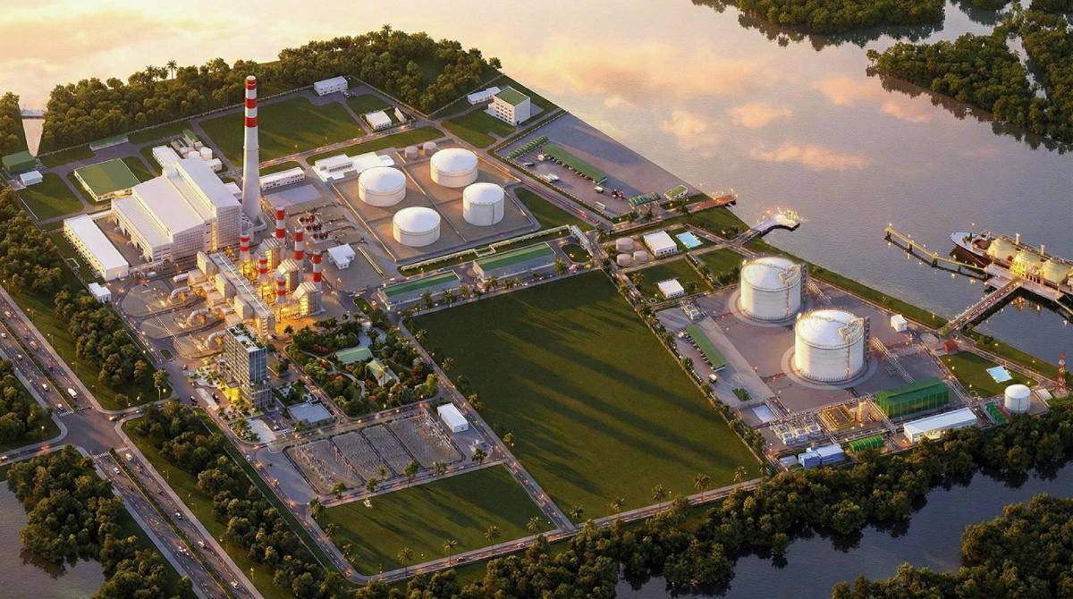 Phối cảnh dự án Nhà máy điện khí LNG Hiệp Phước.