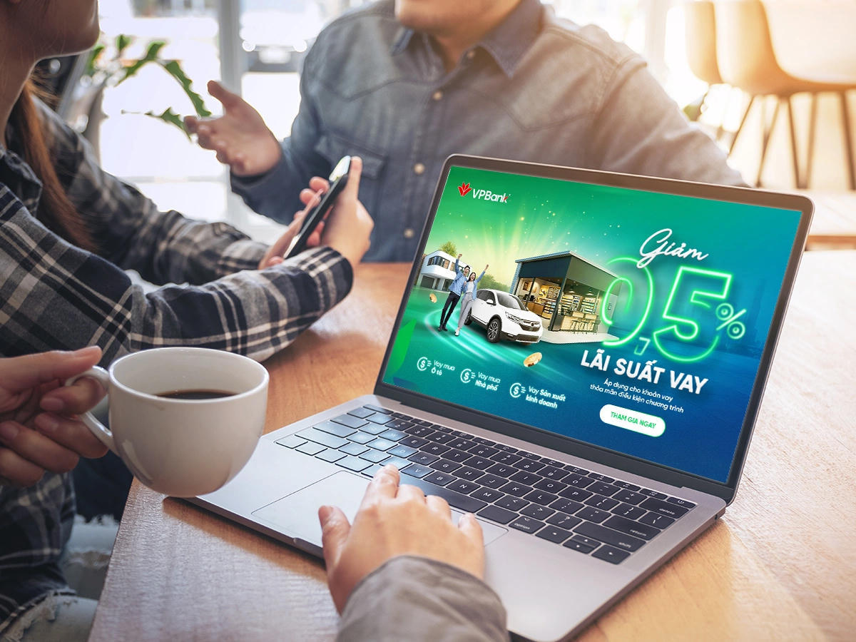 VPBank giảm 0,5% lãi suất trong 3 tháng cho các khoản vay thế chấp hiện hữu, áp dụng từ tháng 3. Ảnh: VPBank