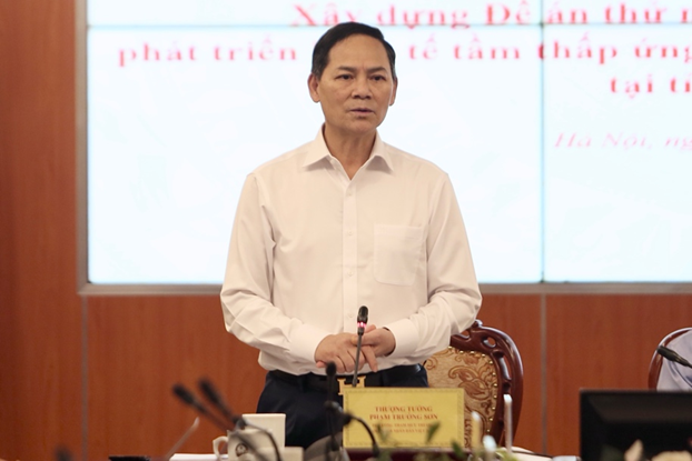 Thượng tướng Phạm Trường Sơn, Phó Tổng Tham mưu trưởng Quân đội nhân dân Việt Nam phát biểu tại buổi làm việc.